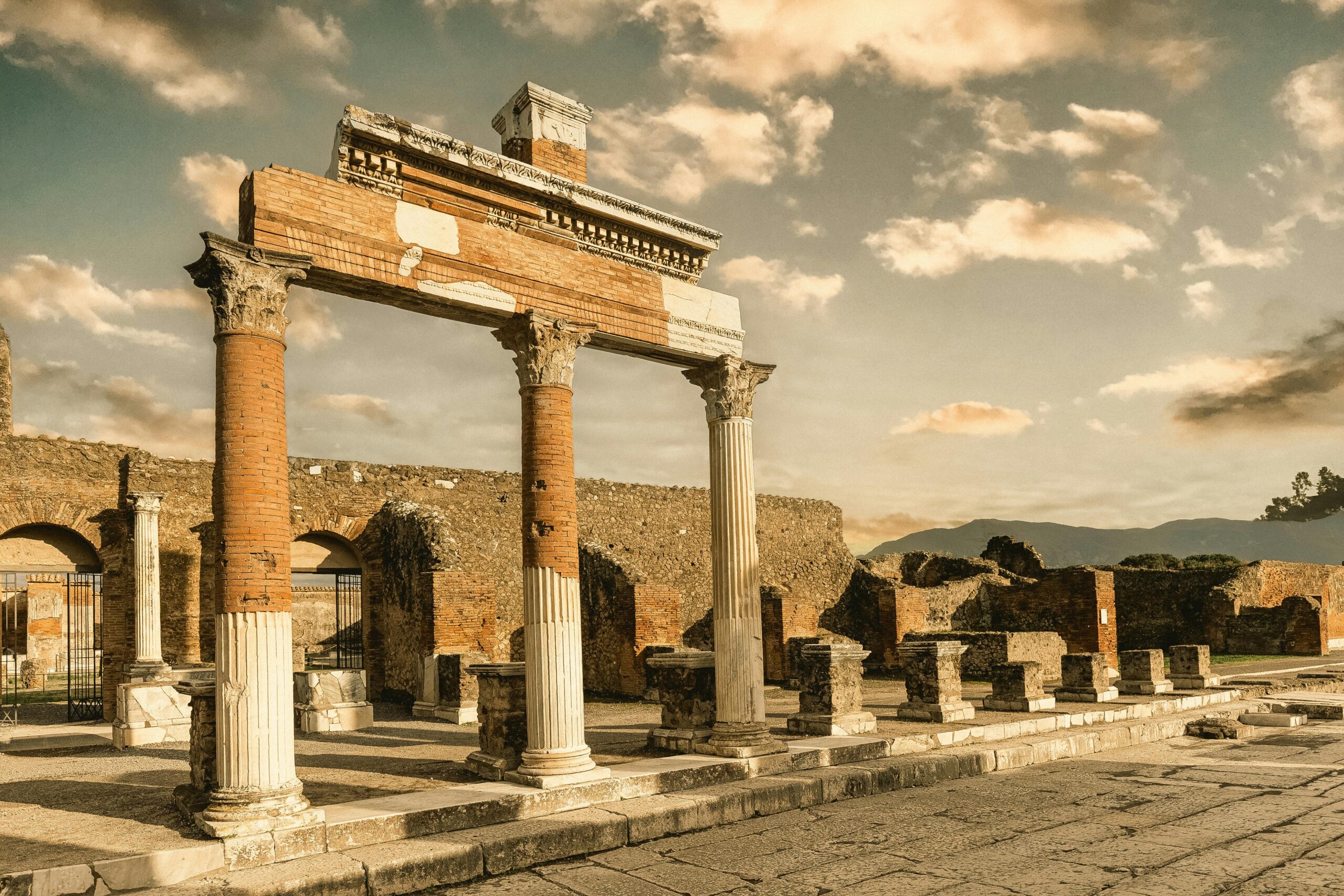 Main entrance of Pompei Scavi archaeological site