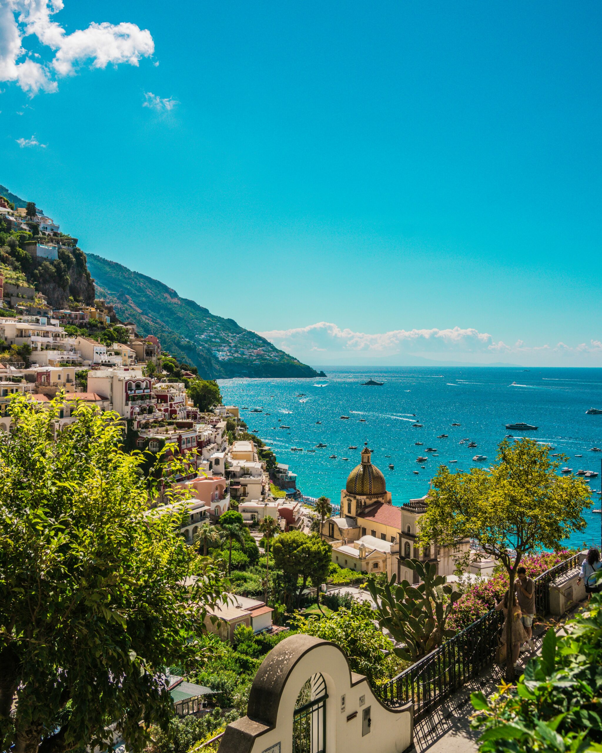 positano colorful houses cliff view