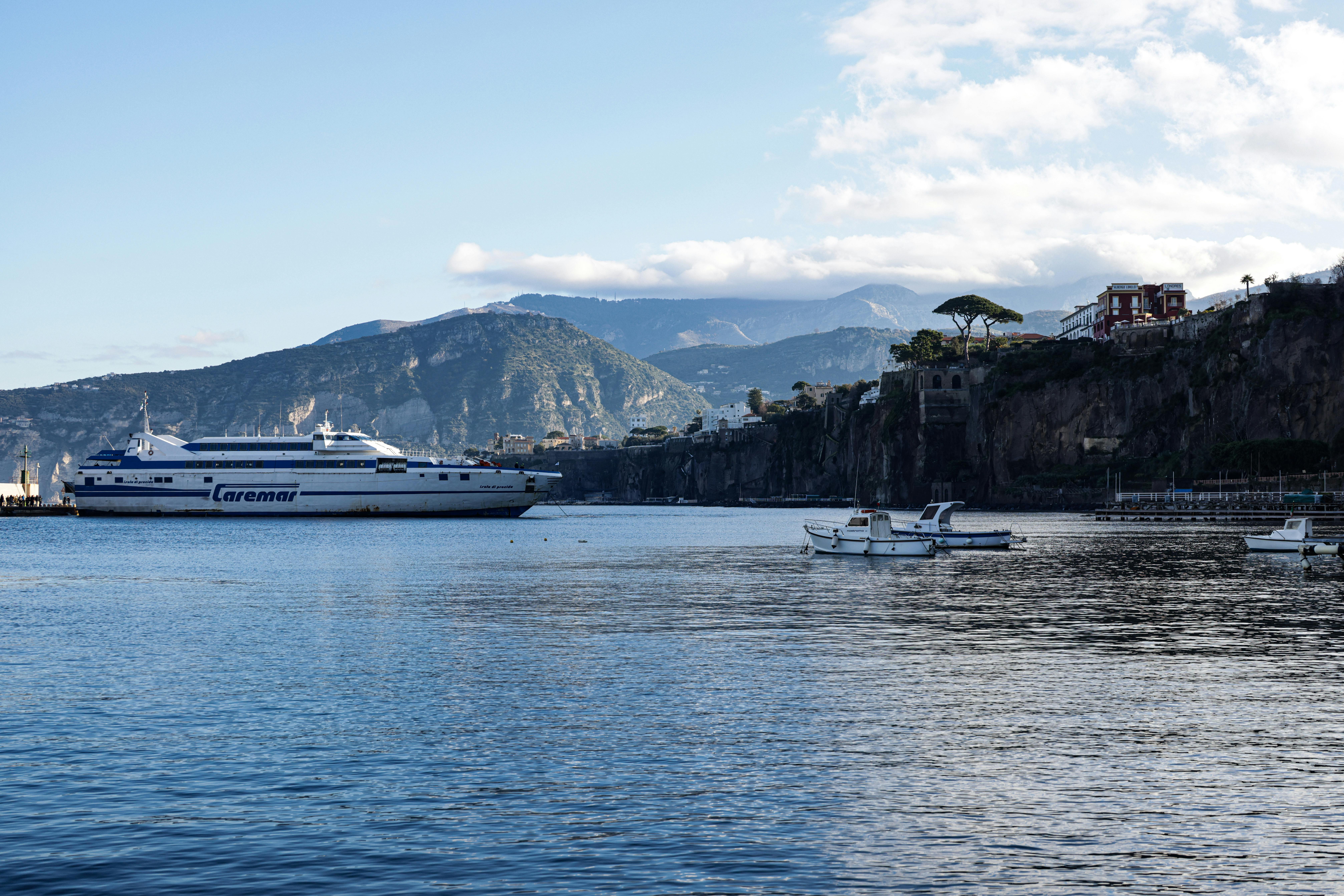 Ferry departing from Sorrento to Capri